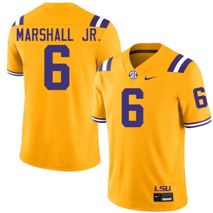 Terrace Marshall Jr. LSU Tigers Jersey,Louisiana State University Tigers Football Jersey-Gold